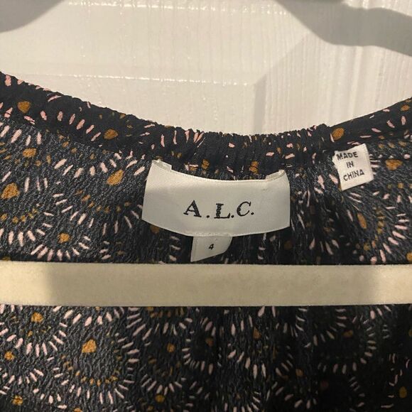 A.L.C Joana Tiered Side-Tie Maxi Dress - Picture 4 of 8